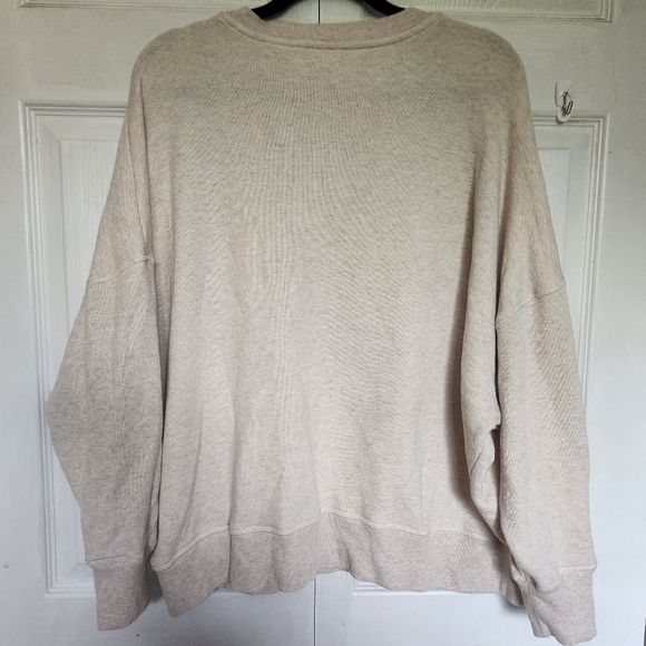 Maurice's Women's Cotton/Polyester Blend Button Crewneck Size XXL in Cream - Picture 12 of 12